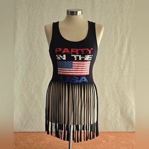 rue21 Patriotic USA Fringe Tank
